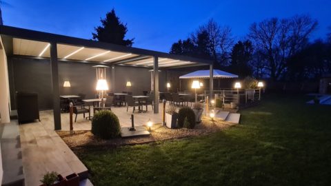 pergola pour restaurant la belva hannut